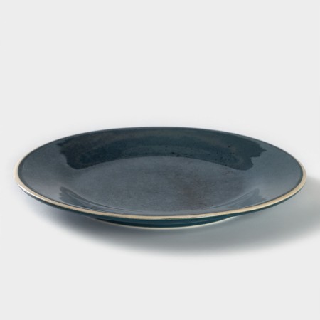 Porcelain plate Blu Reattivo, D = 24 cm-1