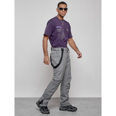 Semi -combinezone ski insulated male winter, size 48, color gray color-15