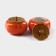 A set of ceramic banks for Persimmon storage, 2 items: 175 ml, Halloween dishes, Orange color