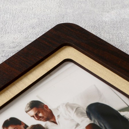Photo frame of HDF "Our family" in 8 photos 10x15 cm (plastic screen)-2