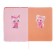 Notebook Gift Book 96l, line, colored cut, PVC Cat cover 3D (17.7x12.4cm)
