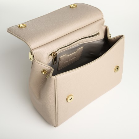 Women's bag on the magnet Textura, small size, dairy color-8