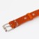 Collar leather embossed single-layer, dimensionless, 64 x 3.5 cm, Osh 31-60 cm, red