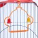 Poultry cell equipped BD-1/4F, 30 x 23 x 39 cm, red (packing 12 pcs)