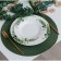 Serving napkin on the table “Loft”, d = 38 cm, green color