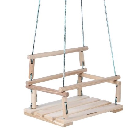 Suspended chair wooden, seat 30 × 40cm