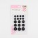 A set of buttons, 4 punctures, d = 10/15/20 mm, 17 pcs, in a blister, black color is black