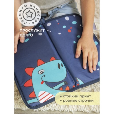 Garbage rug, dinosaur, 30x36 cm, for retraining, blue-6