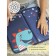 Garbage rug, dinosaur, 30x36 cm, for retraining, blue