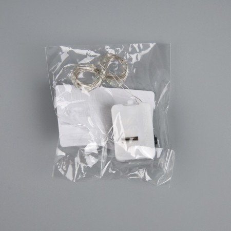 Rosa thread. IP20, 1 m, N.S. LED (1608) -10-4.6V, AG13X3 (in the set), 3 modes, glow blue-5