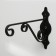 Kashpo bracket, forged, 26 cm, metal, black