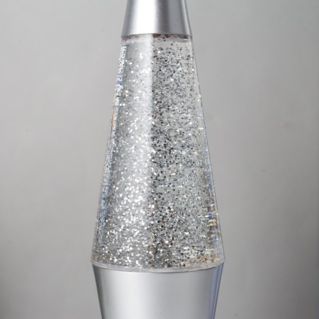 Smerch lamp LED lava, sparkles, silver 32 cm Risalux-4