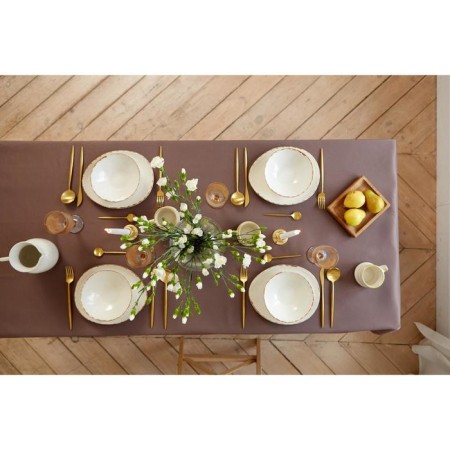 The tablecloth "Ethel" Elegance 150*220 +/- 3cm, central kofey, pl. 192 g/m2, hl with VGMO-8