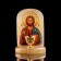 Icon "Jesus Lord Almighty", with a candlestick, selenite