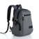 Male backpack, Rise, 2 lightning departments, 2 side pockets, color gray color