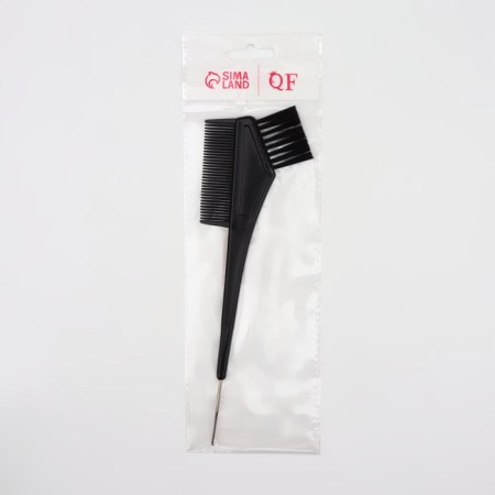 Combing comb, with hook, 21.5 × 6.2 cm, black color-3