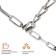 AIRLINE anti -scrap circuits, ladder, 4 mm link, wheels R13 175/70 - R15 185/60, in a set 2 pcs
