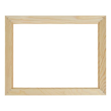Frame for paintings (mirrors) 30 x 40 cm, profile 37 x 18 mm, emma, unpainted wood (suitable for decoration)-1