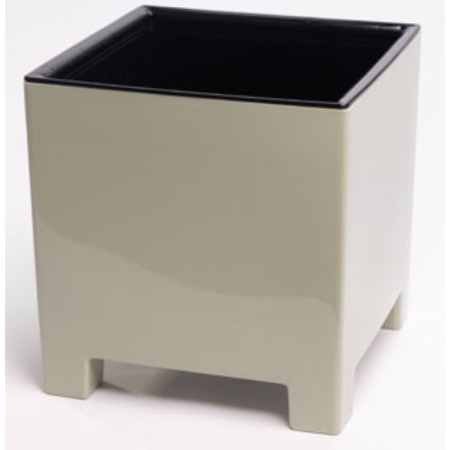 Plastic pot Live-In-Green with the Nard tab, d = 19 cm, 5.5 l, the color of sage