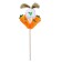 Soft toy-topper "Rabbit", Mix color
