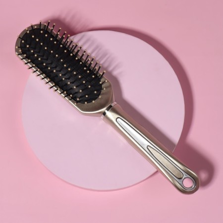 Massage comb, 4.5 × 23 cm, golden color
