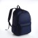 Youth backpack from textiles on lightning, waterproof, 3 pockets, blue color