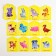 Cards on the ring for learning English "Mom and cubs", 20 cards, ring, 3+