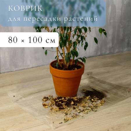 Plant transplant rug, flexible glass, 80 × 100 cm, Greengo