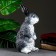 Piggy bank "Hare" average 13x16x34cm