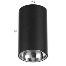 Lamp 671516/1 LED 12W Black-Serebro 7.5x7.5x15 cm Bayerlux