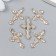 Decor for creativity Metal "Cross" gold, rhinestones 2.5x1.7 cm