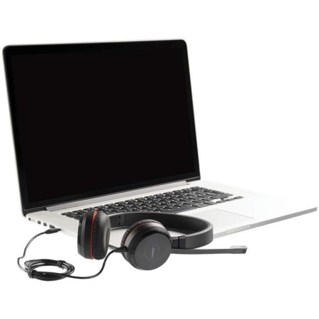 Headphones with a microphone Jabra Evolve 30 II MS Black 1.2M Faling USB headband (5399-823-309 10046-5