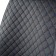 Frame caps for the front seats Car Performance, 2 pcs, alcantara, rhombus, black and blue