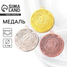 Prize medal 198 diam 5 cm. 3 place. The color of bronze. Without a tape