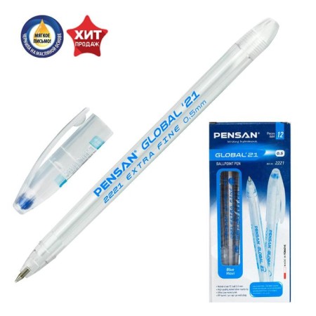 Ballpress Pensan Pensan Global-21, Node 0.5 mm, blue ink blue