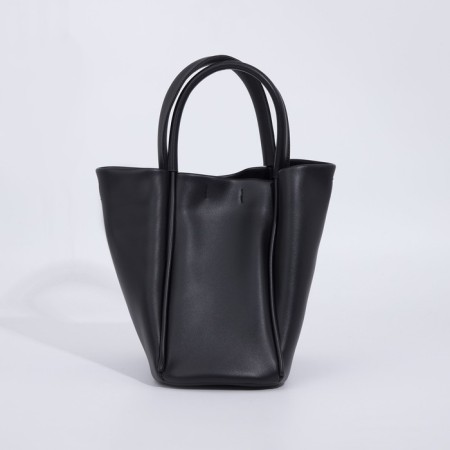 Bag Female Tout with zipper, black color-3