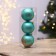 Christmas balls New Year's “desires will come true!”, For the New Year, plastic, d = 8, 3 pcs., Tiffany color