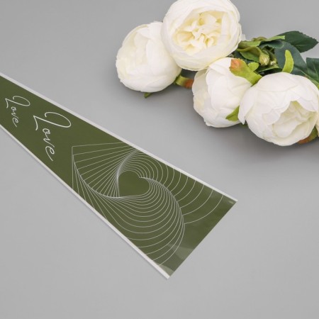Package Concert Flowers, "Love at first sight", 12.5+4x45 cm, green-2