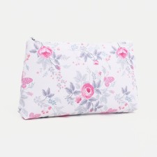 Lightning cosmetic bag, gray/pink color