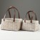 Set of wicker baskets, 23x19x11/25 cm, 18x14.5x10/21 cm, 2 pcs, white, sequoia