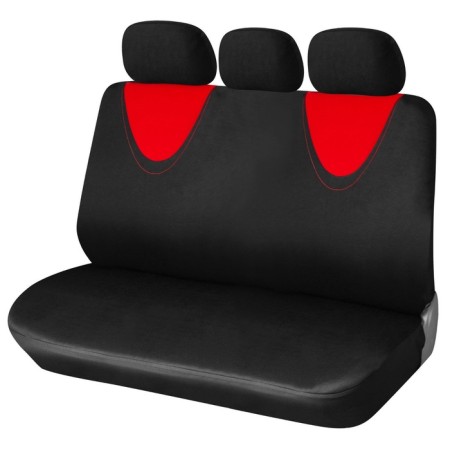 Covers for seats universal Airline RS-1k, for the entire salon, polyester, black/red color-1