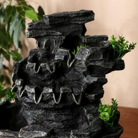 Fountain "Cool" waterfall, 11x18x23 cm (with backlight, without ball)-1