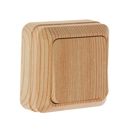 UNIVERSAL Olympus switch, 10 A, 1 key, external, pine color