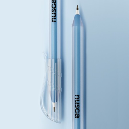 Ballpoint pen "Round" Node needle 0.7 mm, hill, blue premium ink on an oil basis, mix-1