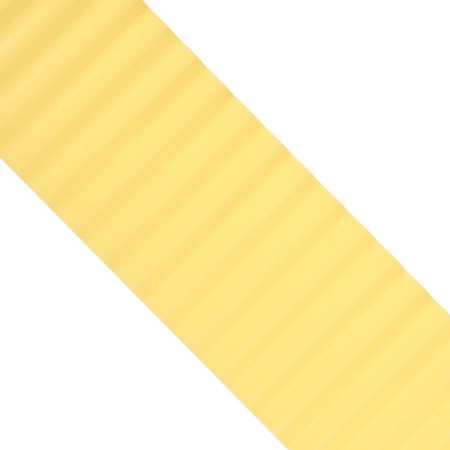 Border tape, 0.1 × 9 m, thickness 0.6 mm, plastic, corrugation, yellow, Greengo-6