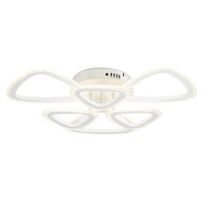 Светильник светодиодный потолочный с пультом Ambrella light, Original, FA4512, 6хLED, 80 Вт, 6000Lum, 3000-6400К, цвет белый