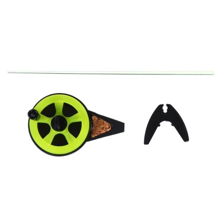 Winter fishing rod "balalaika" Us-3 whip polycarbonate, yellow color-4