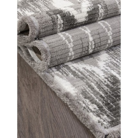 Rectangular carpet milat joli, size 80x150 cm, color L.Grey/P.White-3