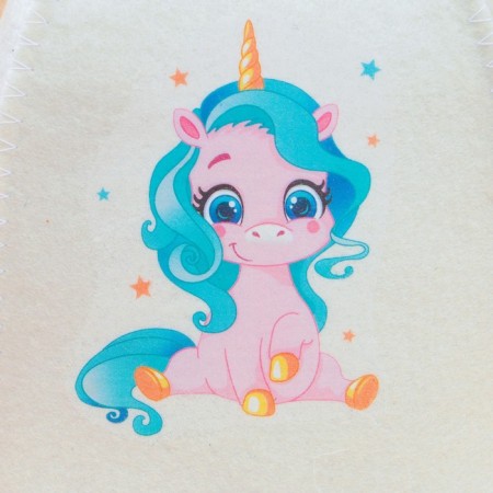 Bath cap with children's print "Unicorn"-1