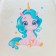Bath cap with children's print "Unicorn"